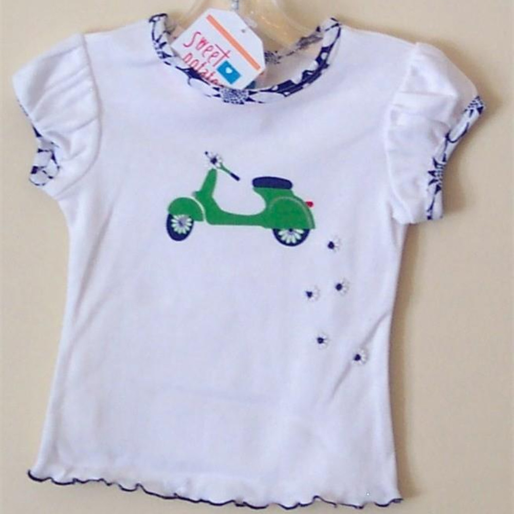 GIRLS TEE SHIRT VESPA DANCING DAISY *NWT* TODDLER